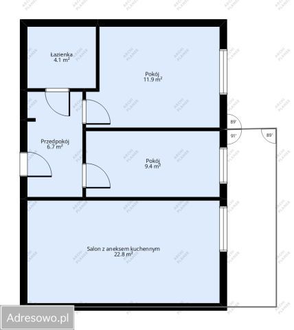 Mieszkanie 3-pokojowe Olsztyn Zatorze, ul. Ludwika Zamenhofa. Zdjęcie 20