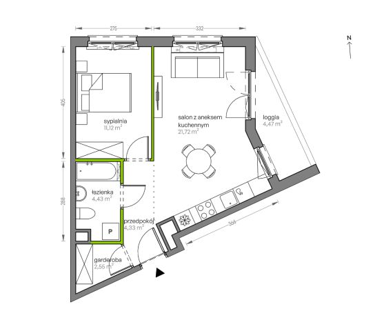 Mieszkanie 2-pokojowe Kraków Płaszów, ul. Myśliwska. Zdjęcie 25