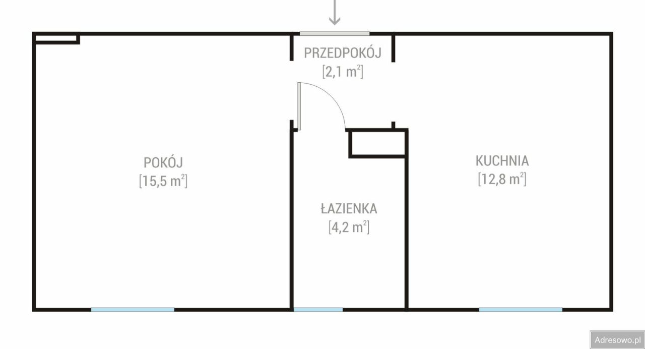 Mieszkanie 1-pokojowe Zabrze Centrum, ul. ks. Stanisława Brzóski. Zdjęcie 13