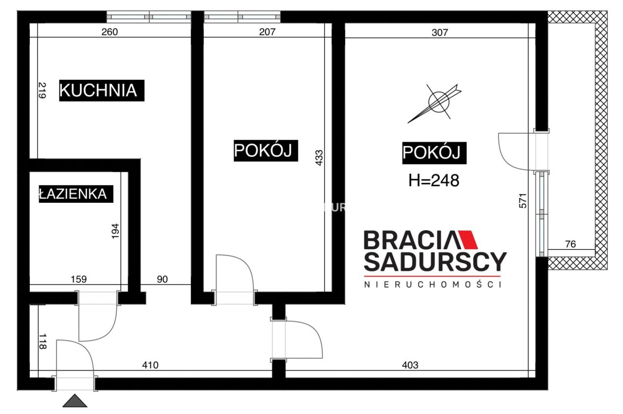Mieszkanie 2-pokojowe Kraków Grzegórzki, ul. Kielecka. Zdjęcie 17