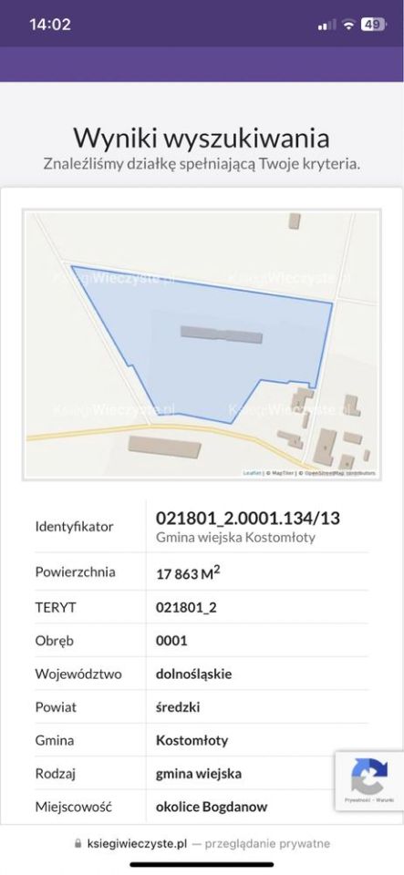 Działka inwestycyjna Bogdanów. Zdjęcie 5