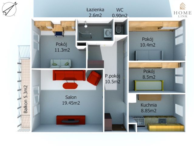 Mieszkanie 4-pokojowe Olsztyn Pieczewo, ul. Ryszarda Wachowskiego. Zdjęcie 17