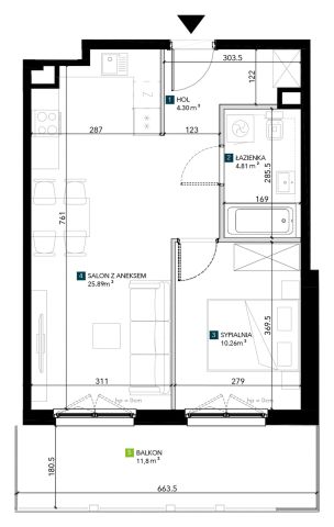 Mieszkanie 2-pokojowe Wrocław Krzyki, ul. Świeradowska. Zdjęcie 5