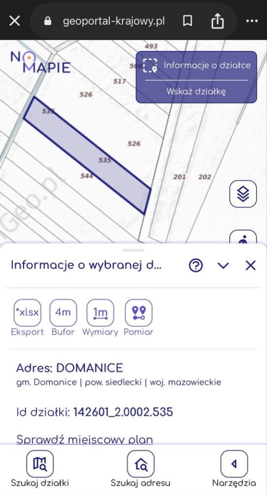 Działka rolno-budowlana Domanice. Zdjęcie 5
