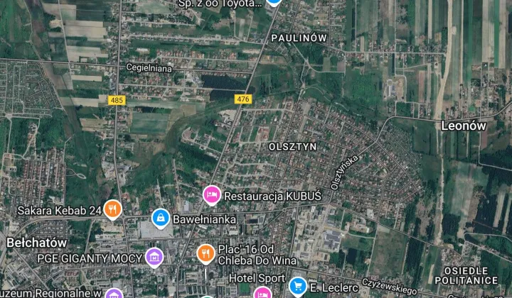 Działka budowlana Bełchatów Olsztyn, ul. Polna