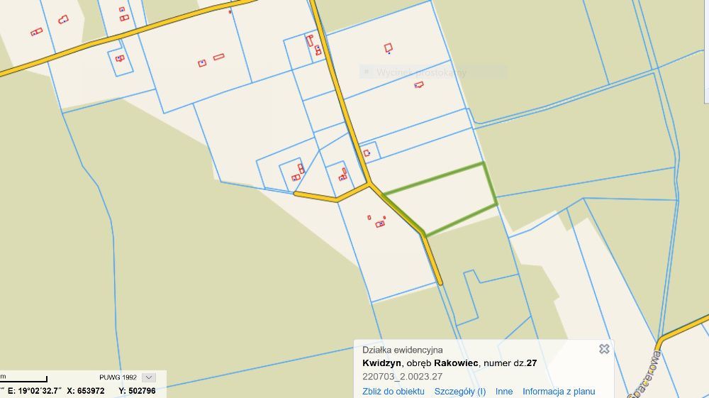 Działka rolna Rakowieckie Pole. Zdjęcie 7