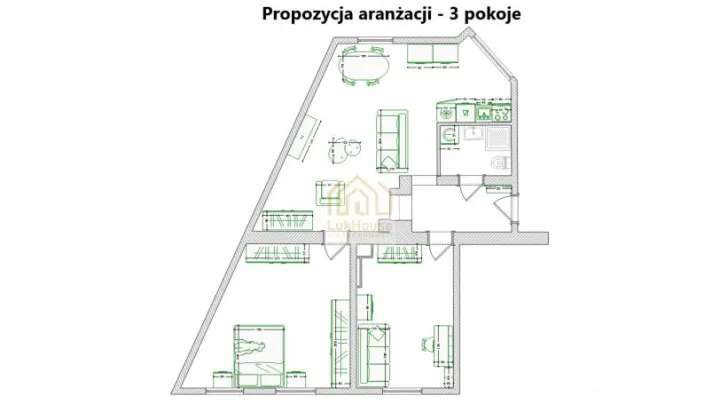 Mieszkanie 3-pokojowe Bytom, ul. Strzelców Bytomskich
