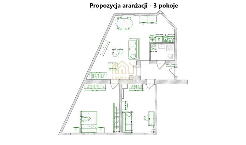 Mieszkanie 3-pokojowe Bytom, ul. Strzelców Bytomskich. Zdjęcie 6
