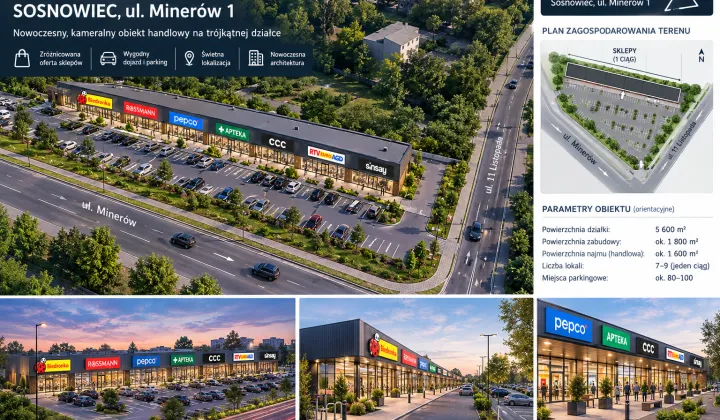 Działka inwestycyjna Sosnowiec Juliusz, ul. Minerów