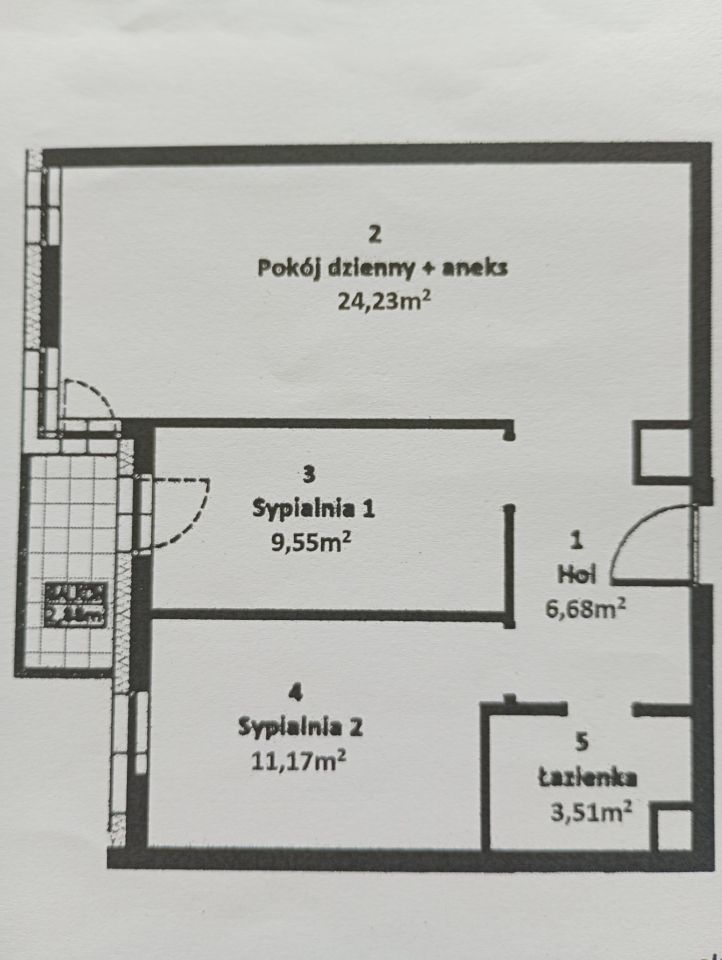Mieszkanie 3-pokojowe Poznań Grunwald, ul. Świerzawska. Zdjęcie 4