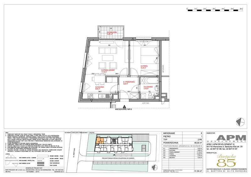 Mieszkanie 2-pokojowe Warszawa Mokotów, ul. Bartycka. Zdjęcie 4