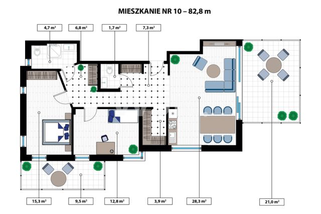 Mieszkanie 3-pokojowe Rynia, ul. Główna. Zdjęcie 27
