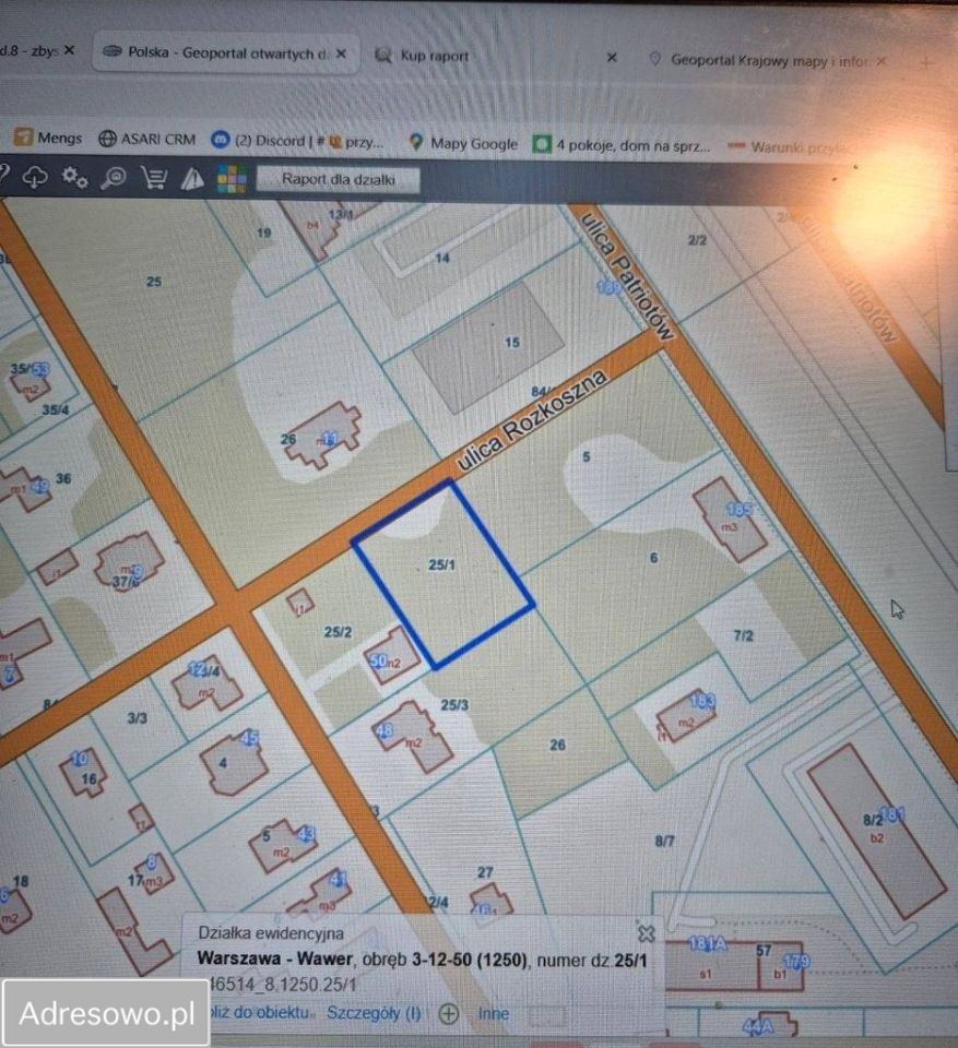 Działka inwestycyjna Warszawa Wawer, ul. Rozkoszna. Zdjęcie 2