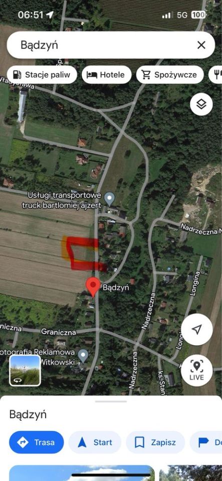 Działka budowlana Bądzyń, ul. ks. Brzóski. Zdjęcie 2