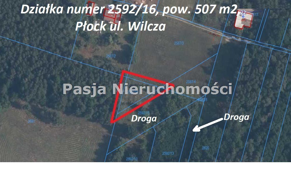 Działka rolna Płock Borowiczki-Parcele, ul. Wilcza. Zdjęcie 5