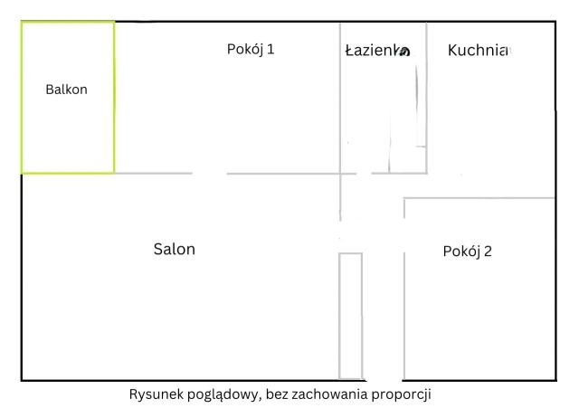 Mieszkanie 3-pokojowe Kalisz Kaliniec, ul. Młynarska. Zdjęcie 1