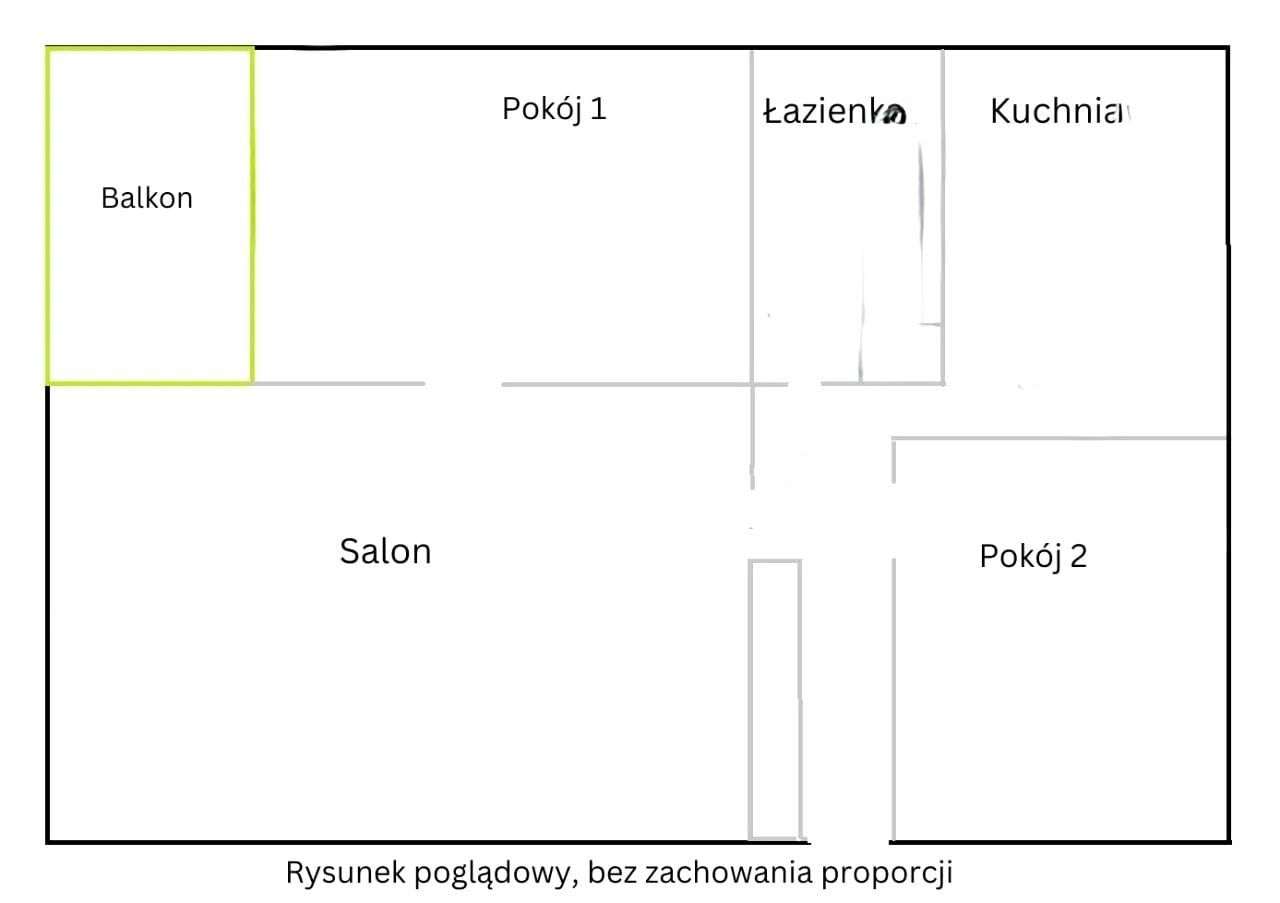 Mieszkanie 3-pokojowe Kalisz Kaliniec, ul. Młynarska. Zdjęcie 1