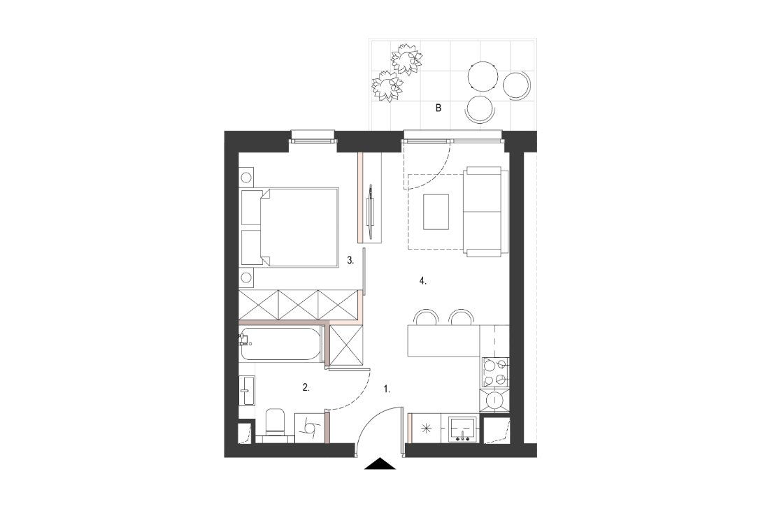 Mieszkanie 2-pokojowe Nowa Sól, ul. Szkolna
