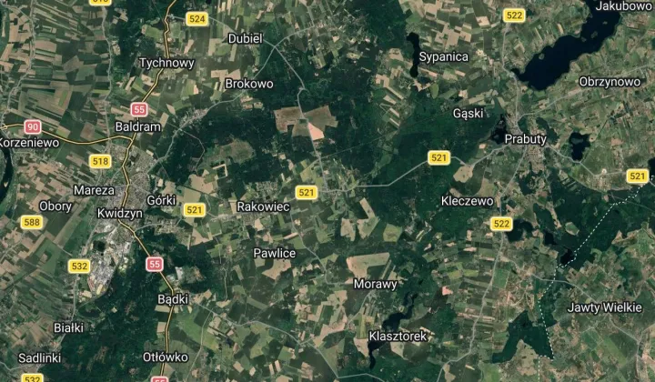 Działka leśna Licze