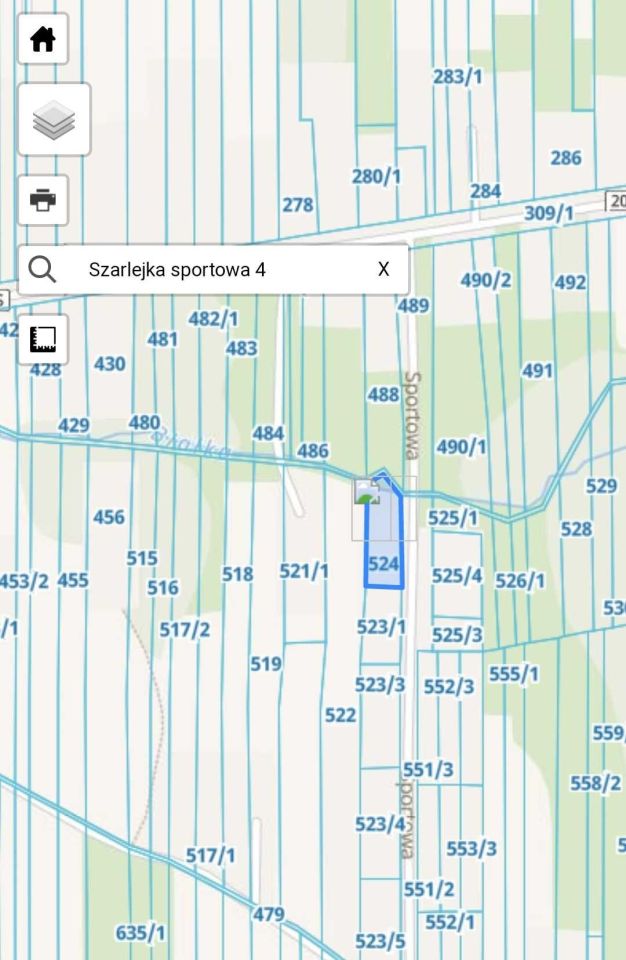 Działka budowlana Szarlejka, ul. Sportowa. Zdjęcie 3