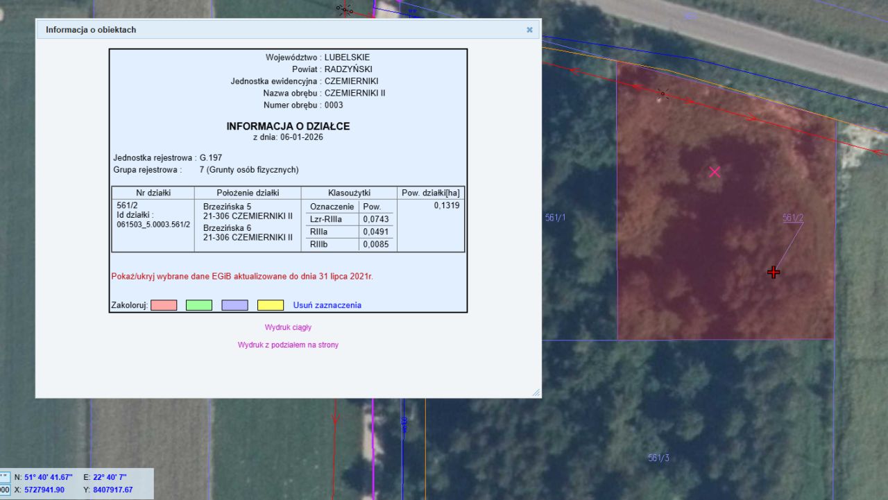 Działka budowlana Czemierniki Brzeziny, ul. Brzezińska