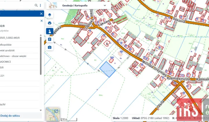 Działka budowlana Gradowice