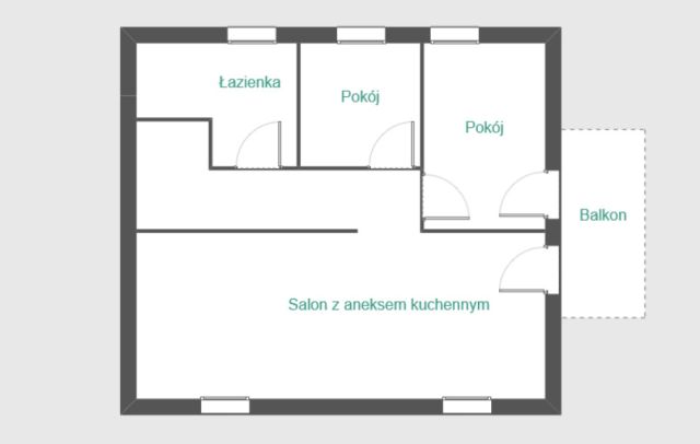 Mieszkanie 3-pokojowe Rzeszów, ul. Ksawerego Dunikowskiego. Zdjęcie 13