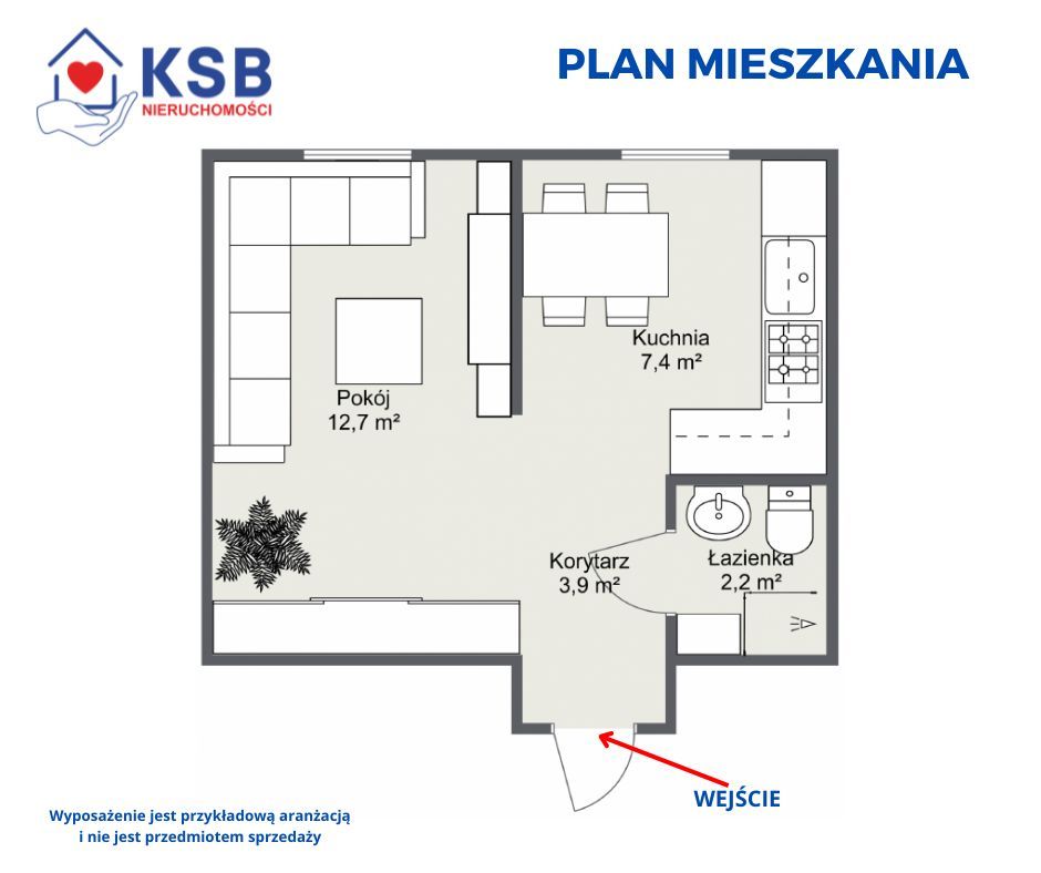 Mieszkanie 1-pokojowe Ostrowiec Świętokrzyski, ul. Henryka Sienkiewicza. Zdjęcie 18