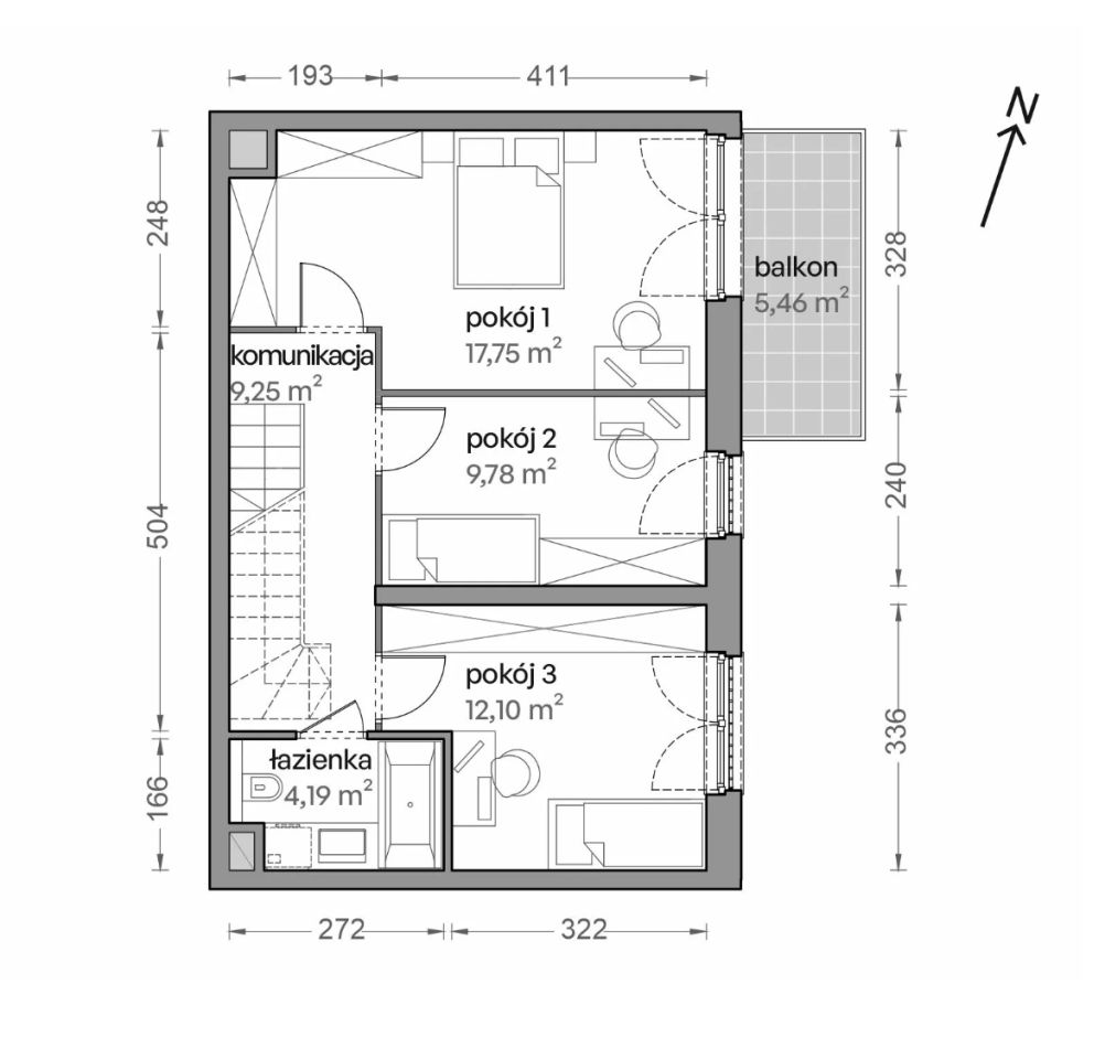 Mieszkanie 4-pokojowe Katowice Brynów, ul. Ceglana. Zdjęcie 7