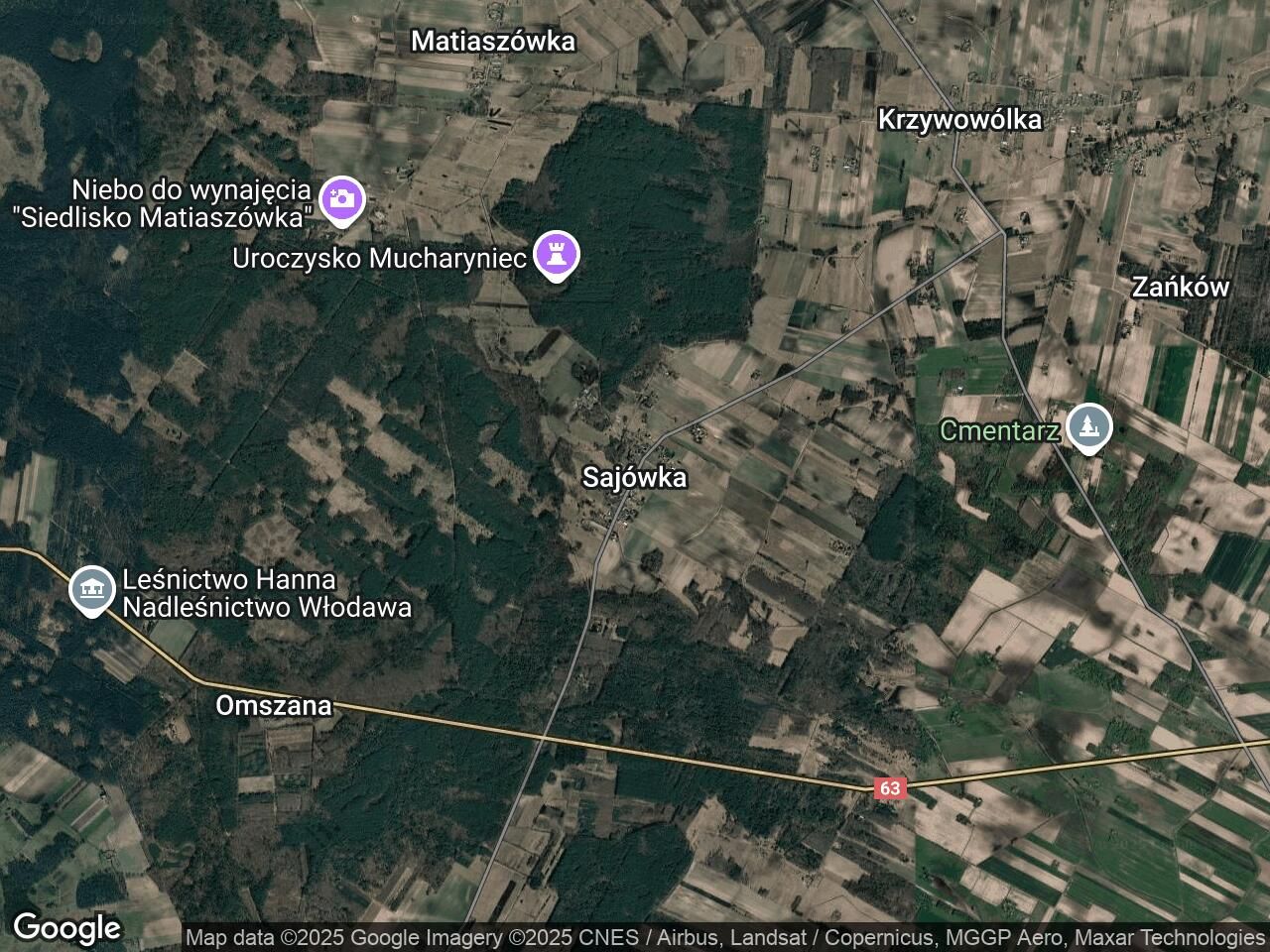 Działka rolna Sajówka