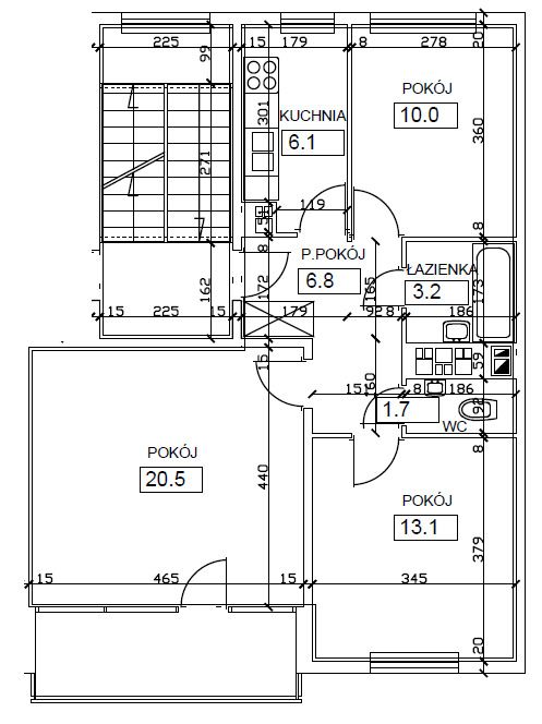 Mieszkanie 3-pokojowe Kraków Podgórze Duchackie, ul. Stanisława Stojałowskiego. Zdjęcie 20