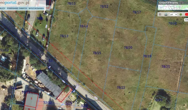 Działka rolno-budowlana Witunia, ul. Łąkowa