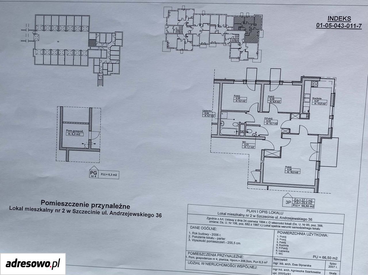 Mieszkanie 3-pokojowe Szczecin Prawobrzeże, ul. Jerzego Andrzejewskiego. Zdjęcie 21