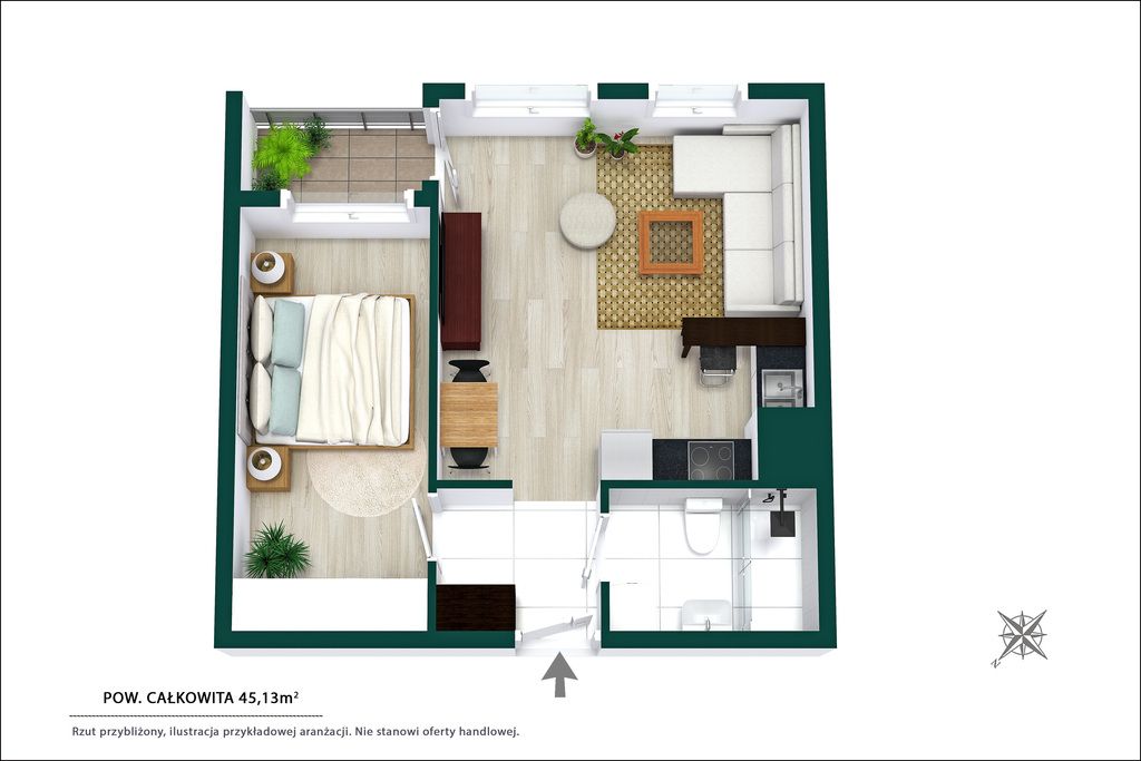 Mieszkanie 2-pokojowe Warszawa Białołęka, ul. Anastazego Kowalczyka. Zdjęcie 38