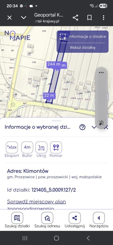 Działka budowlana Klimontów. Zdjęcie 2