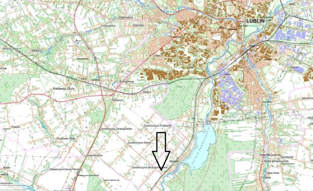 Działka budowlana Lublin Zemborzyce, ul. Tęczowa. Zdjęcie 1