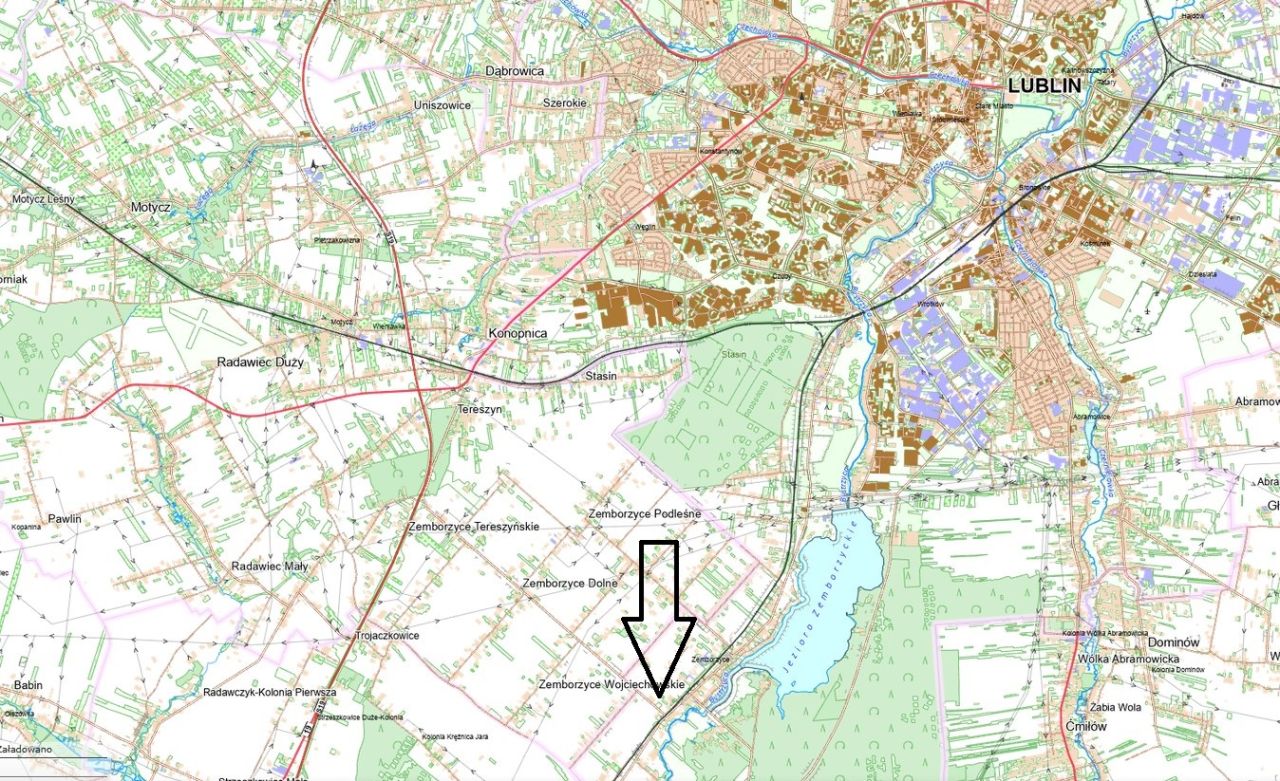 Działka budowlana Lublin Zemborzyce, ul. Tęczowa. Zdjęcie 1