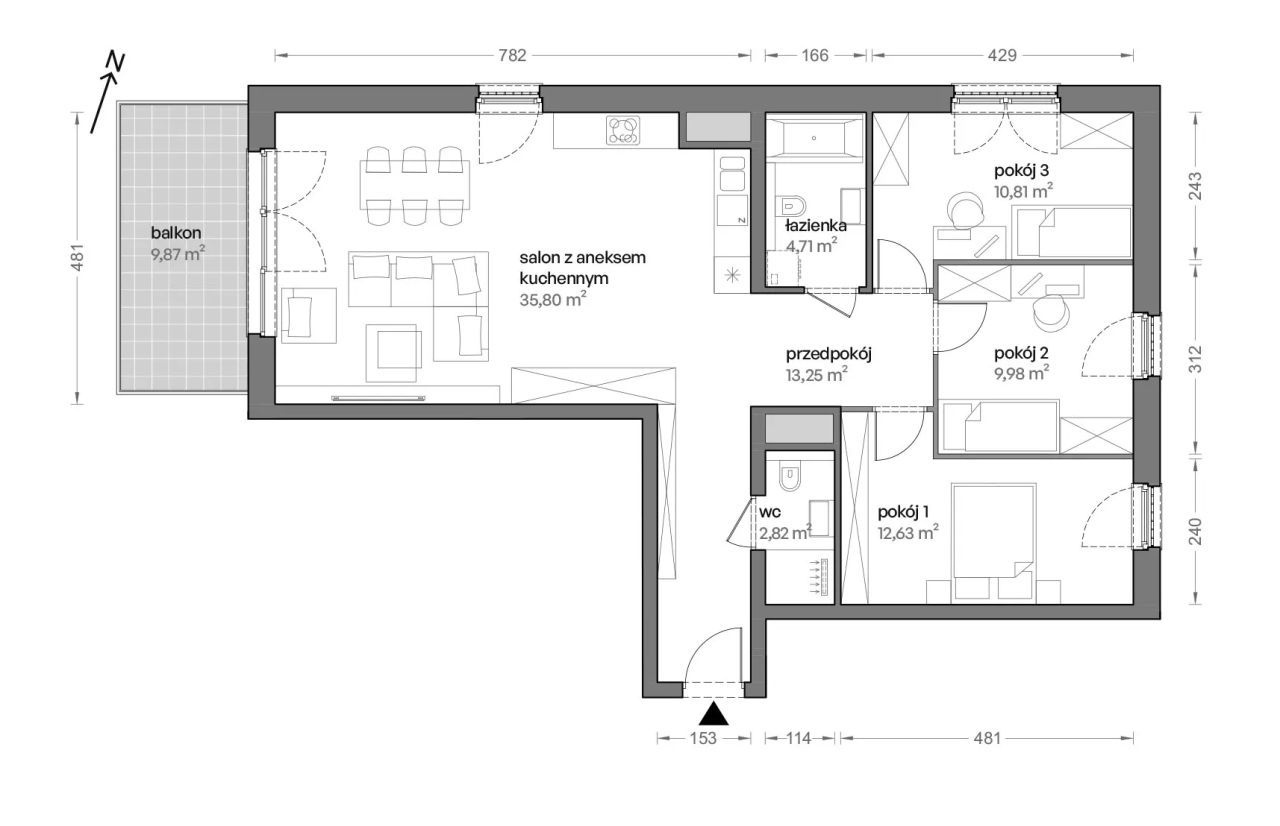 Mieszkanie 4-pokojowe Katowice Brynów, ul. Ceglana. Zdjęcie 7