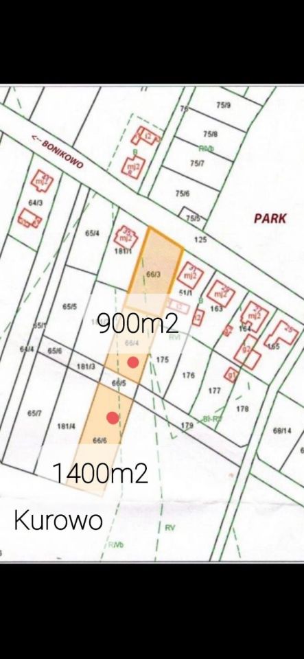 Działka budowlana Kurowo. Zdjęcie 3