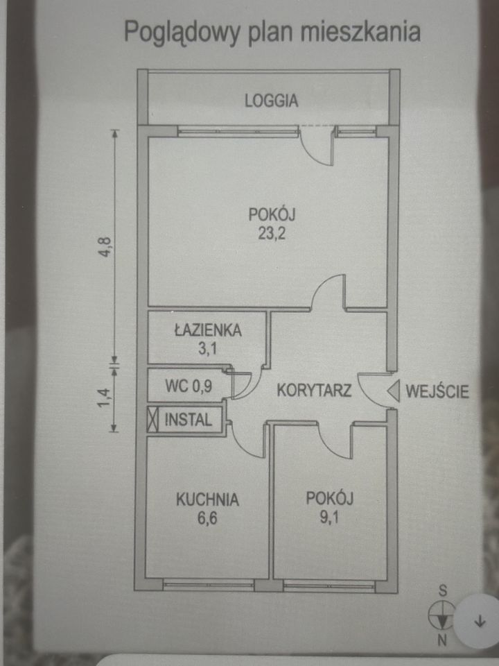 Mieszkanie 2-pokojowe Poznań Grunwald, ul. Jugosłowiańska. Zdjęcie 8