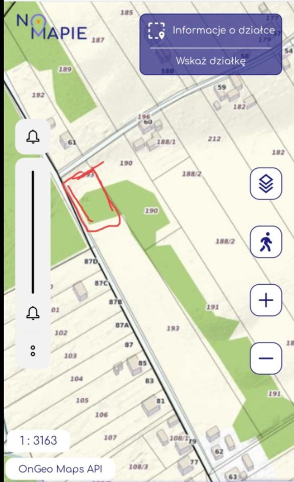 Działka budowlana Mostki