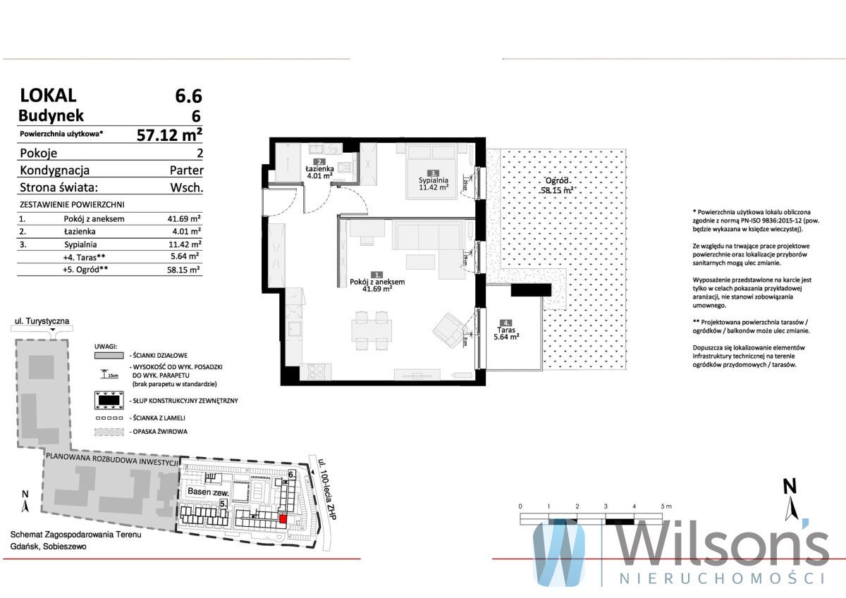 Mieszkanie 2-pokojowe Gdańsk Sobieszewo, ul. 100-lecia Związku Harcerstwa Polskiego. Zdjęcie 8