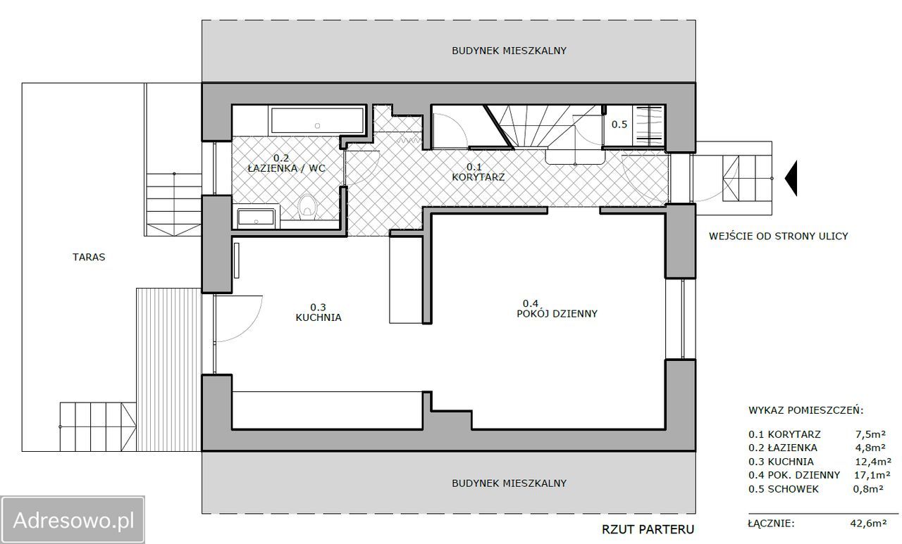 dom szeregowy, 3 pokoje Bolesławiec, ul. Władysława Andersa. Zdjęcie 15