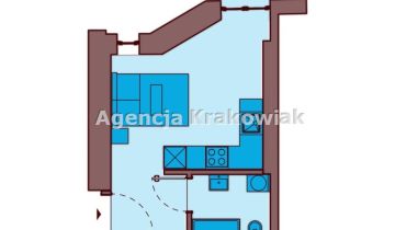 Mieszkanie 1-pokojowe Kraków, ul. Skałeczna