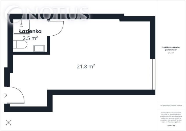 Mieszkanie 1-pokojowe Kraków Stare Miasto, ul. Szlak. Zdjęcie 3