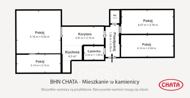 Mieszkanie 4-pokojowe Wrocław Grabiszyn, pl. Icchaka Lejba Pereca. Zdjęcie 21
