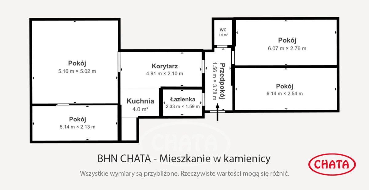 Mieszkanie 4-pokojowe Wrocław Grabiszyn, pl. Icchaka Lejba Pereca. Zdjęcie 21