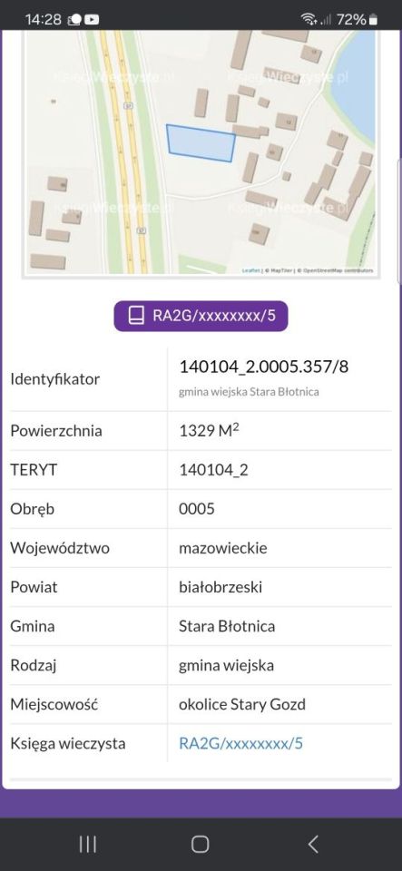 Działka budowlana Stary Gózd. Zdjęcie 3