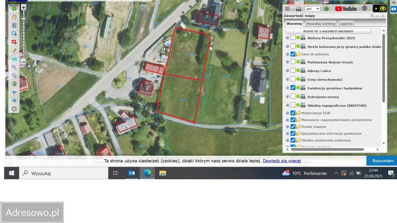 Działka budowlana Krasne