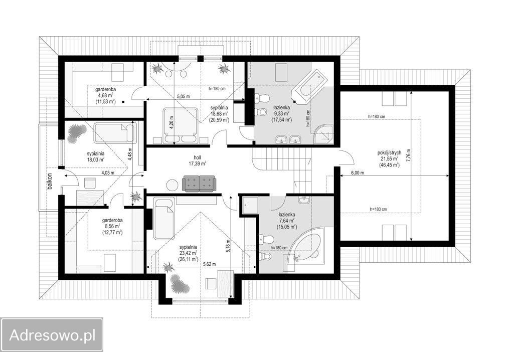 dom wolnostojący, 6 pokoi Władysławów. Zdjęcie 12